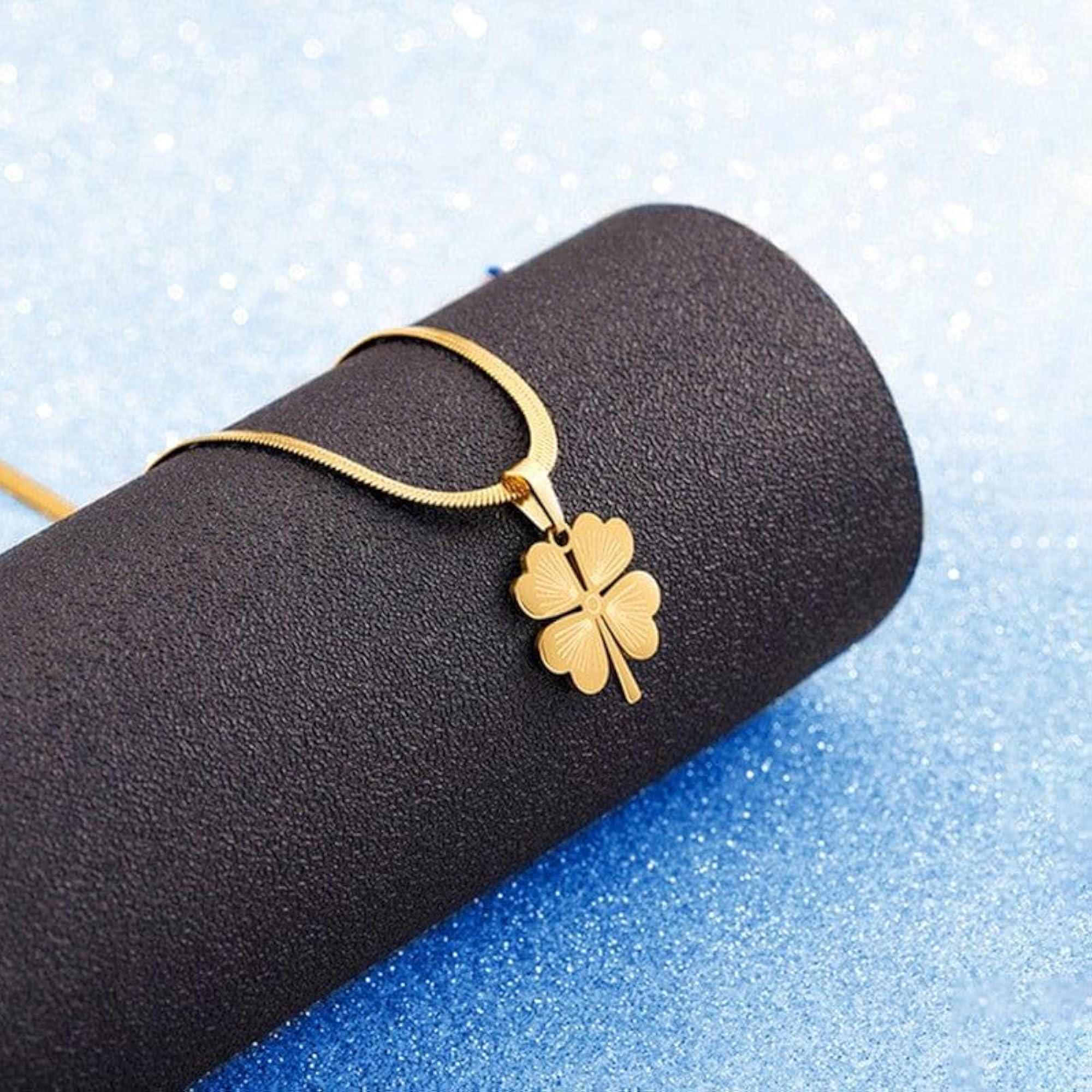 Women's Gold-Tone Four Leaf Clover Pendant Necklace, Lucky Charm